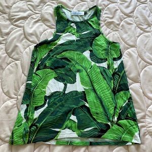 💎EUC💎Ava Sky Tank Top (Banana Leaf)